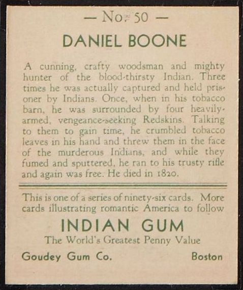 R73 1933 Goudey Indian Gum 96